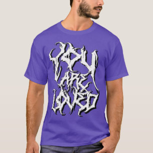 Camiseta Te encanta la muerte mensaje metalizado positivo