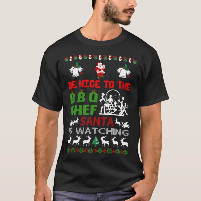 Camiseta Te Encantará El Chef Santa Que Está Viendo Fea (Anverso)