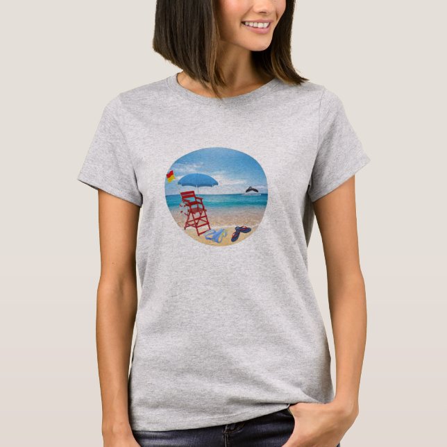 Camiseta te encantará la playa de T-Shirt (Anverso)