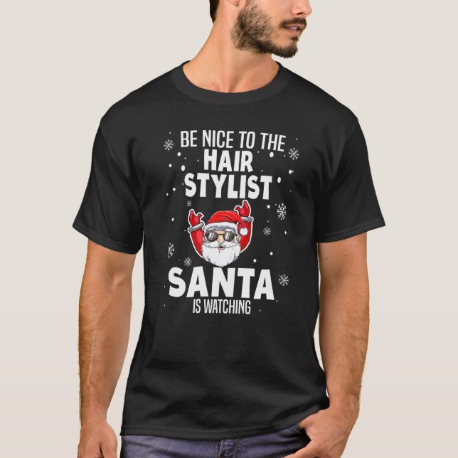 Camiseta Te Encantarás De Que El Elegante Santa Está Mirand (Anverso)
