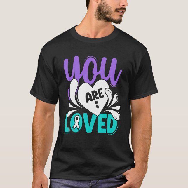 Camiseta Te encantó la prevención del suicidio Conciencia V (Anverso)