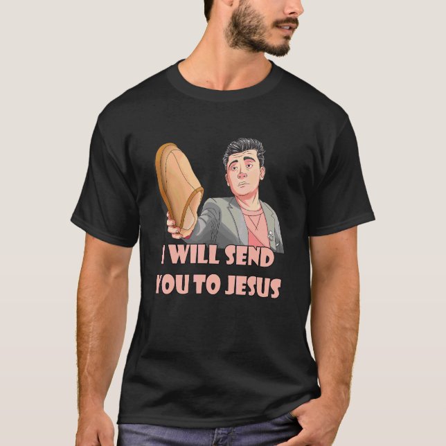 Camiseta Te Enviaré A Jesús Meme Steven He Cita (Anverso)