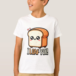 Camiseta ¡Te Escucho! Cuto te amo bollo de pan