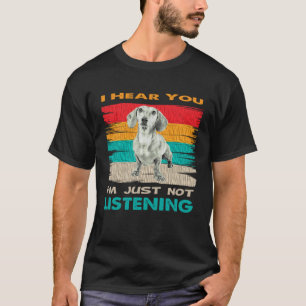 Camiseta Te escucho que no estoy escuchando al Basset Hound