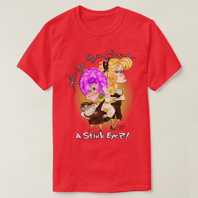 Camiseta ¿Te están sirviendo un ojo de rosa? (Diseño del anverso)
