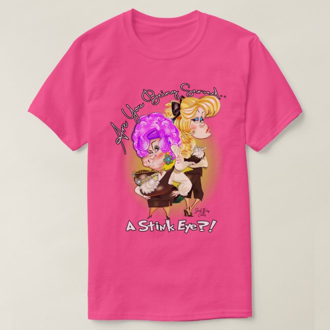 Camiseta ¿Te están sirviendo un ojo de rosa? (Diseño del anverso)