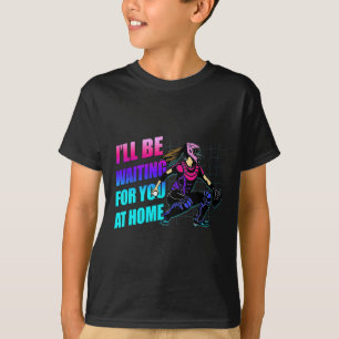 Camiseta Te Estaré Esperando En Casa Adolescente Softll Cat