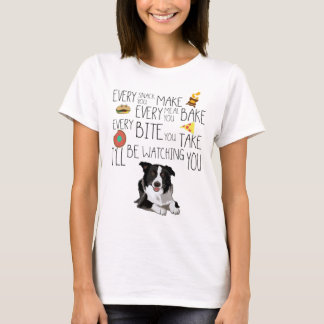 Camiseta Te estaré vigilando, Collie Fronterizo