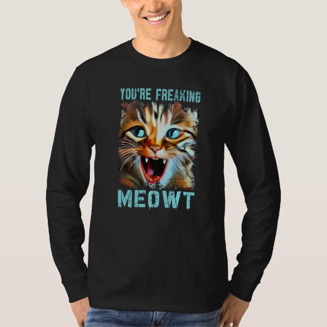 Camiseta Te estás engañando con el gato meme de Meowt (Anverso)