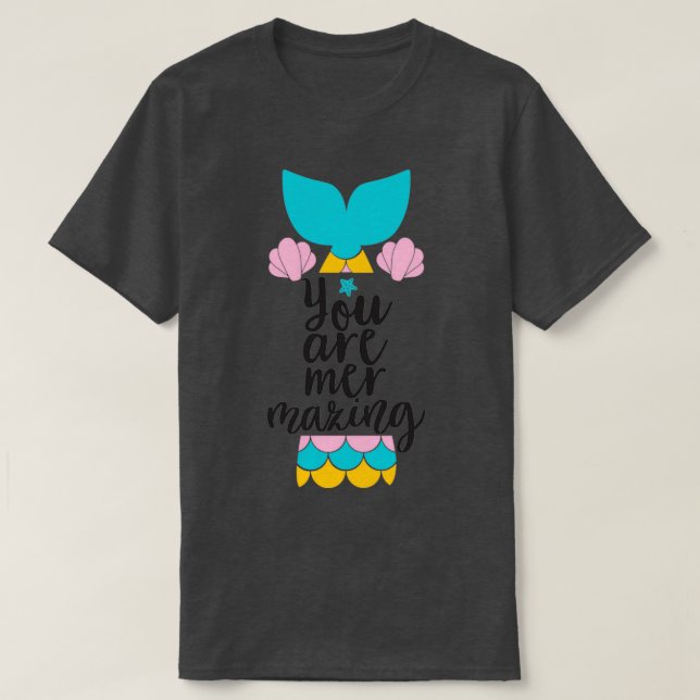 Camiseta Te estás fusionando con una idea graciosa de regal (Diseño del anverso)