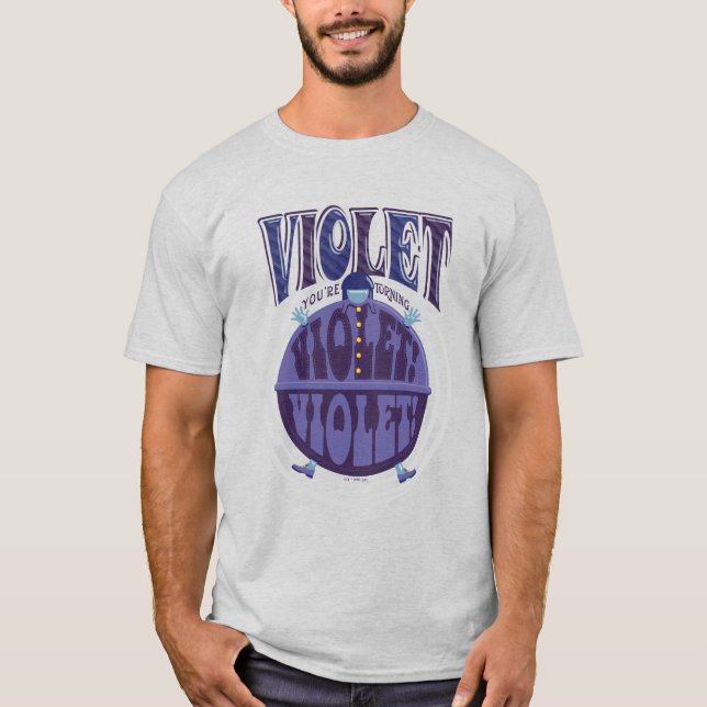 Camiseta ¡Te estás volviendo violeta, Violet! (Anverso)