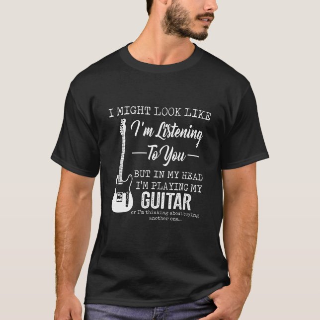 Camiseta Te estoy escuchando, pero en mi cabeza estoy jugan (Anverso)