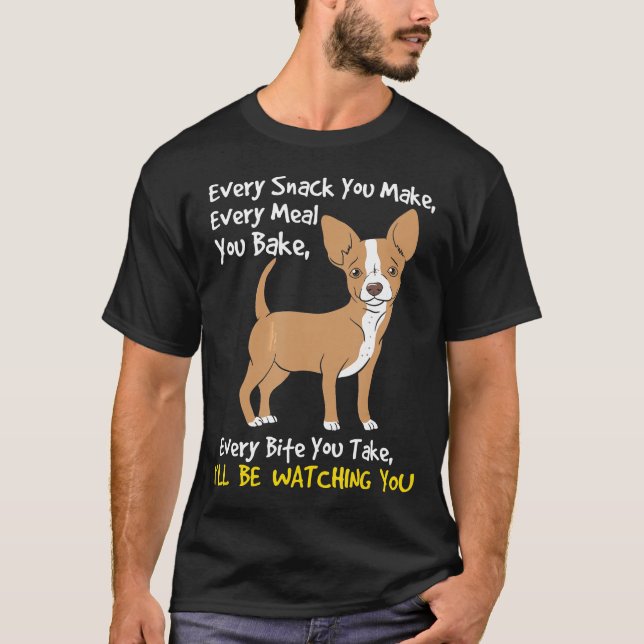 Camiseta Te estoy observando el divertido amante del perro  (Anverso)