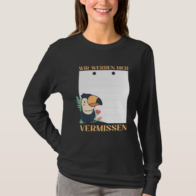 Camiseta Te Extrañaremos Amigos Despedida con Si (Anverso)