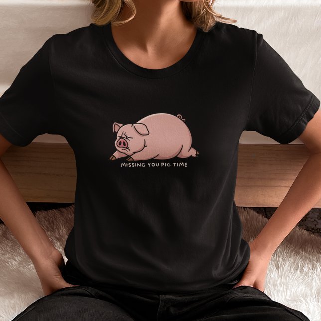 Camiseta Te Extraño Tiempo de Cerdo (Subido por el creador)