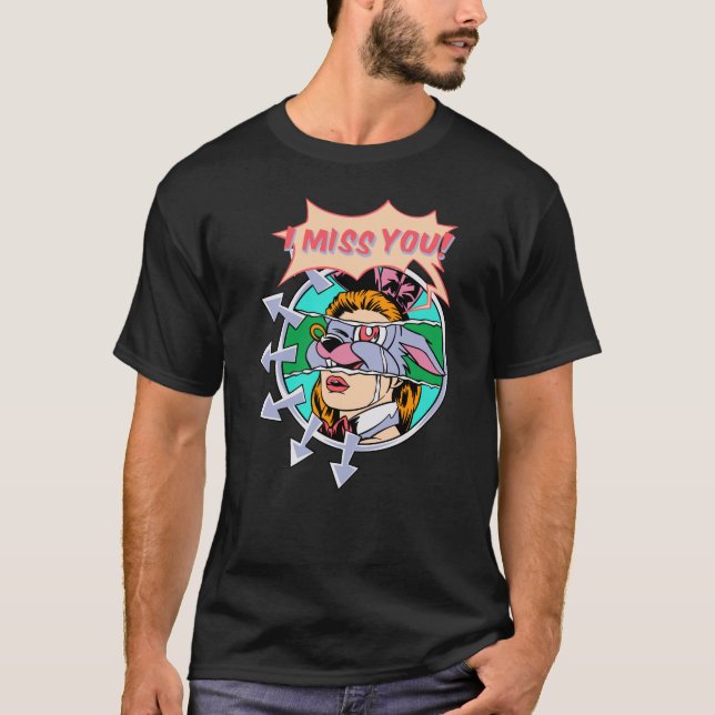 Camiseta Te extraño - Tristeza de Bunny - Banda Blink182 (Anverso)