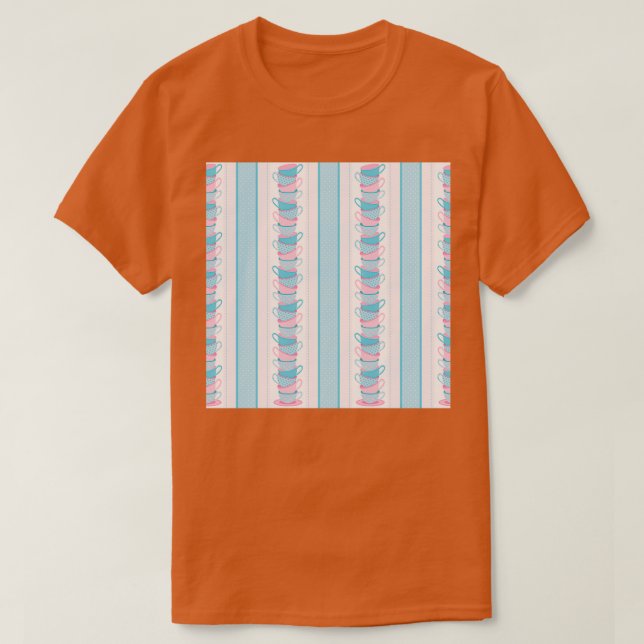 Camiseta Té Fiesta Cuello Gaiter Té Cups Cuchara De Cuello  (Diseño del anverso)