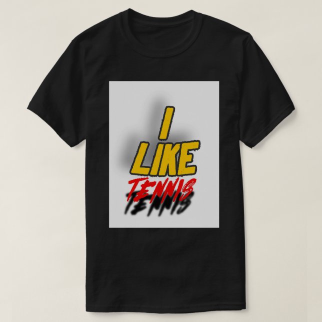 Camiseta Te gusta el tenis (Diseño del anverso)