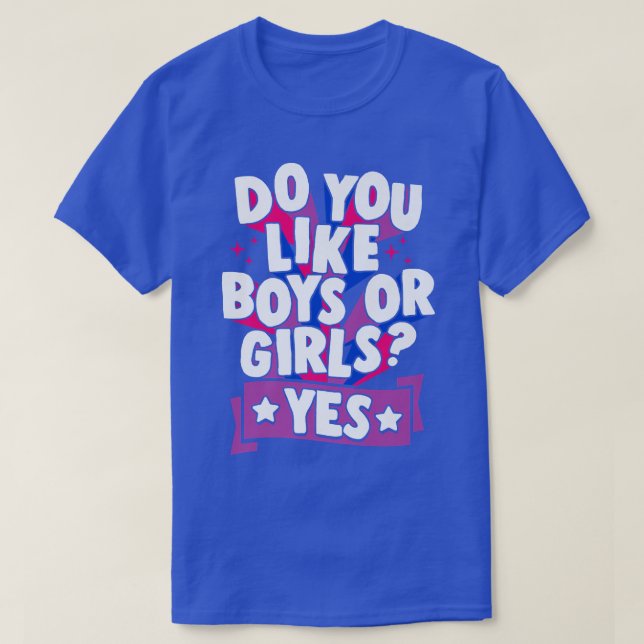 Camiseta ¿Te Gustan Los Niños O Los Chicas Sí Gracioso Cato (Diseño del anverso)