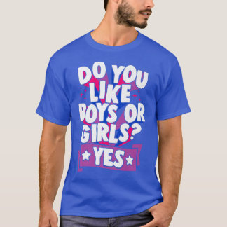 Camiseta ¿Te Gustan Los Niños O Los Chicas Sí Gracioso Cato