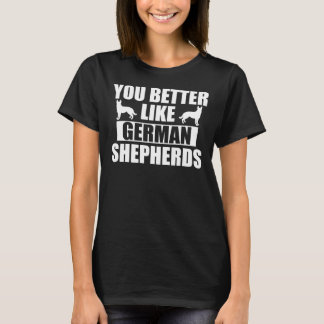 Camiseta Te Gustan Más Los Pastores Alemanes
