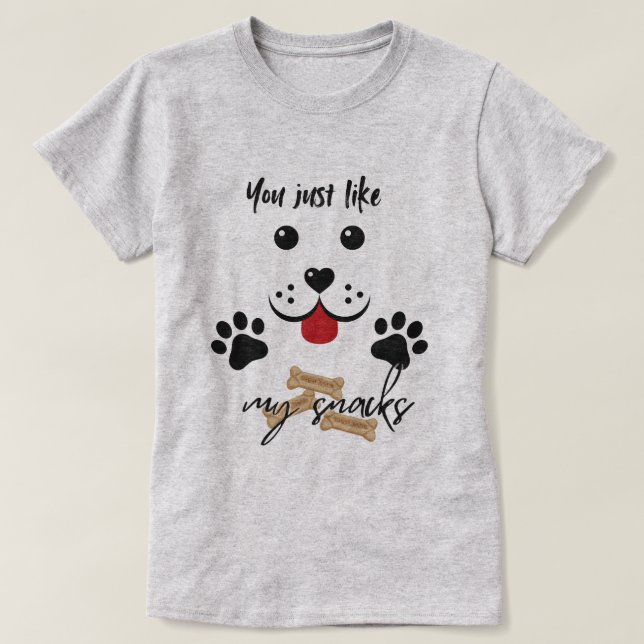 Camiseta Te gustan mis bocadillos (Diseño del anverso)