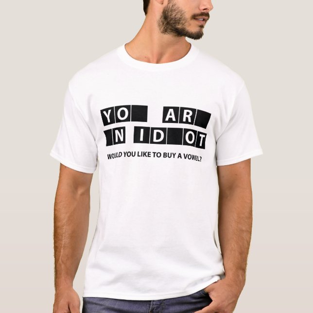 Camiseta ¿Te Gustaría Comprar Una Vocal? (Anverso)