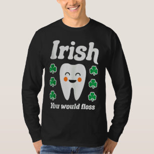 Camiseta Te gustaría usar hilo dental Higienista dental cam