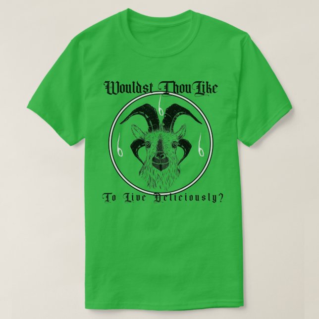 Camiseta Te Gustaría Vivir Deliciosamente (5) (Diseño del anverso)