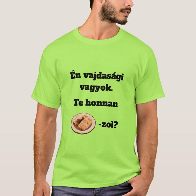 Camiseta Te honnan SZÁRMA-zol? férfi rövid ujjú póló (Anverso)
