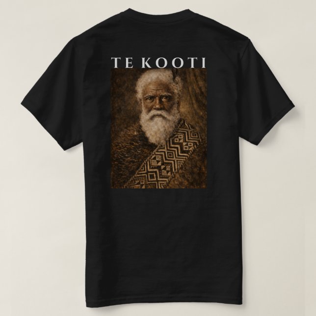 Camiseta Te Kooti Arikirangi Te Turuki, Maori Leader (Reverso del diseño)