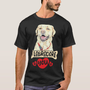 Camiseta Te Labradoro Por Un Labrador Dorado Ow