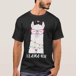 Camiseta Te llamo El día de San Valentín Cute Llama Funny V