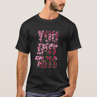 Camiseta TE LO HAS CONSEGUIDO Flores de Pétalos Rosados Roj
