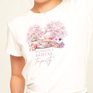 Camiseta Té Nupcial Flor de Cerezo Hermoso Personalizado