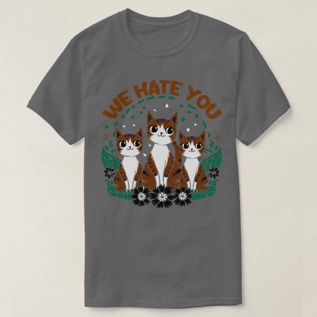 Camiseta te odiamos (Diseño del anverso)