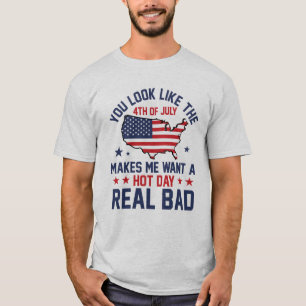 Camiseta Te pareces al humor masculino del 4 de julio