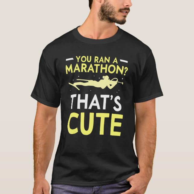 Camiseta Te pasaste una maratón que es una hermosa bía de b (Anverso)