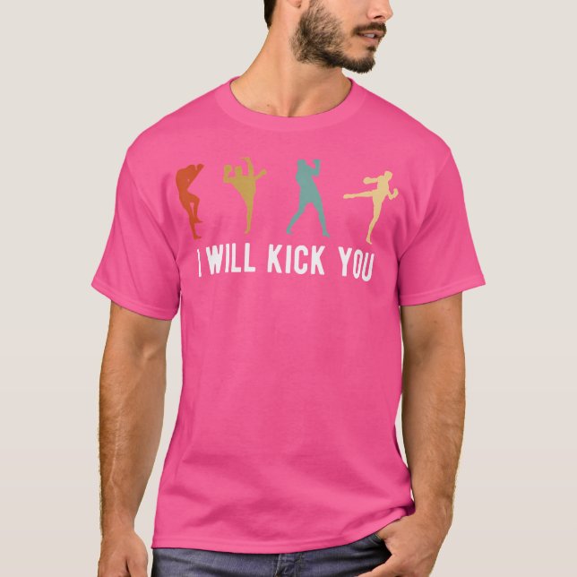 Camiseta Te Patearé Kickboxing Kickboxer (Anverso)