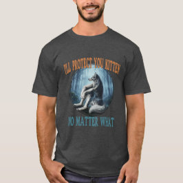 Camiseta Te protegeré gatito sin importar nada - Lobo