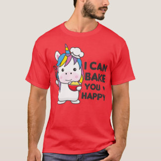 Camiseta Te puedo hacer feliz con Cute Unicornio haciendo C