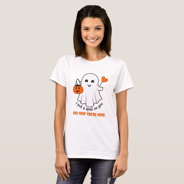 Camiseta Te puse una hechizo y ahora eres mi Halloween (Anverso completo)