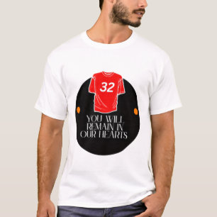 Camiseta Te quedarás en nuestros corazones rudi johnson