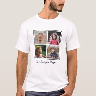 Camiseta Te queremos abuelo de la amapola por Collage de fo