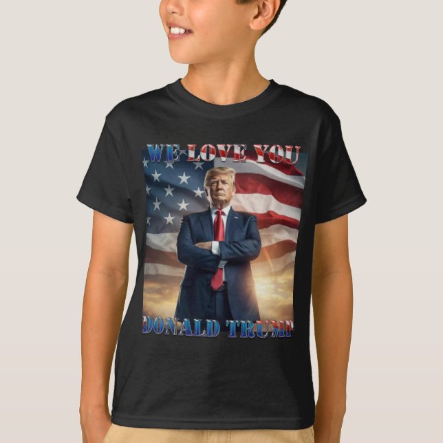 Camiseta Te queremos Donald Trump (Anverso)