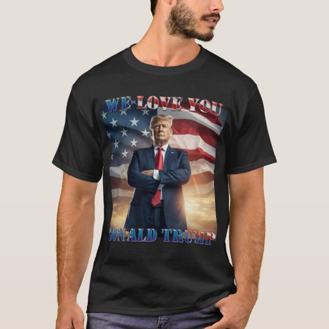 Camiseta Te queremos Donald Trump (Anverso)