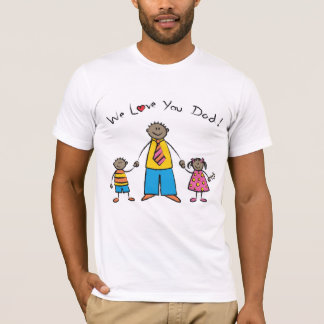 Camiseta Te queremos, papá, familia Personalizado, feliz dí