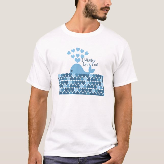 Camiseta ¡Te Quiero! Azul (Anverso)