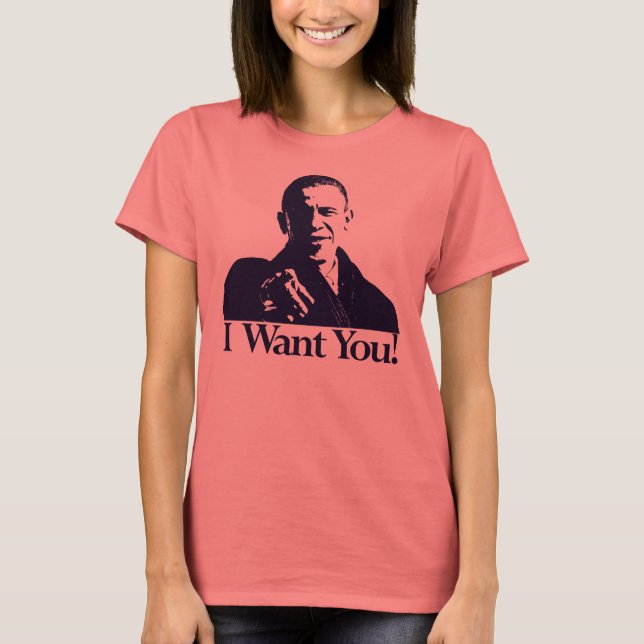 Camiseta ¡Te Quiero! Barack Obama Shirt (Anverso)