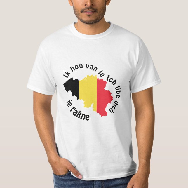 Camiseta te quiero Bélgica (Anverso)